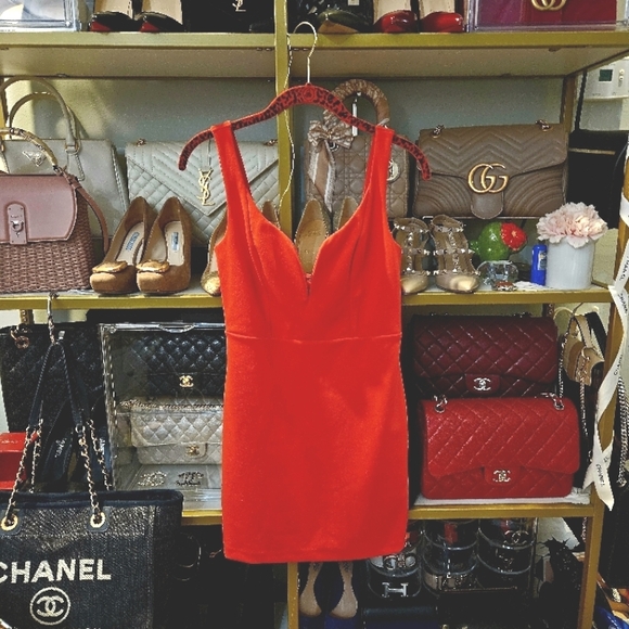 Express Red Mini Dress - Picture 1 of 3